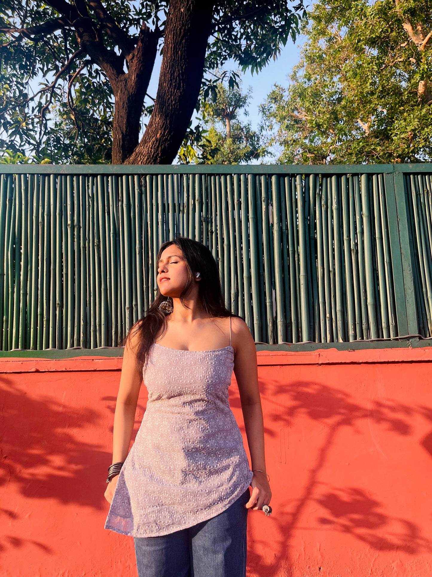 Grey asymmetrical kurti