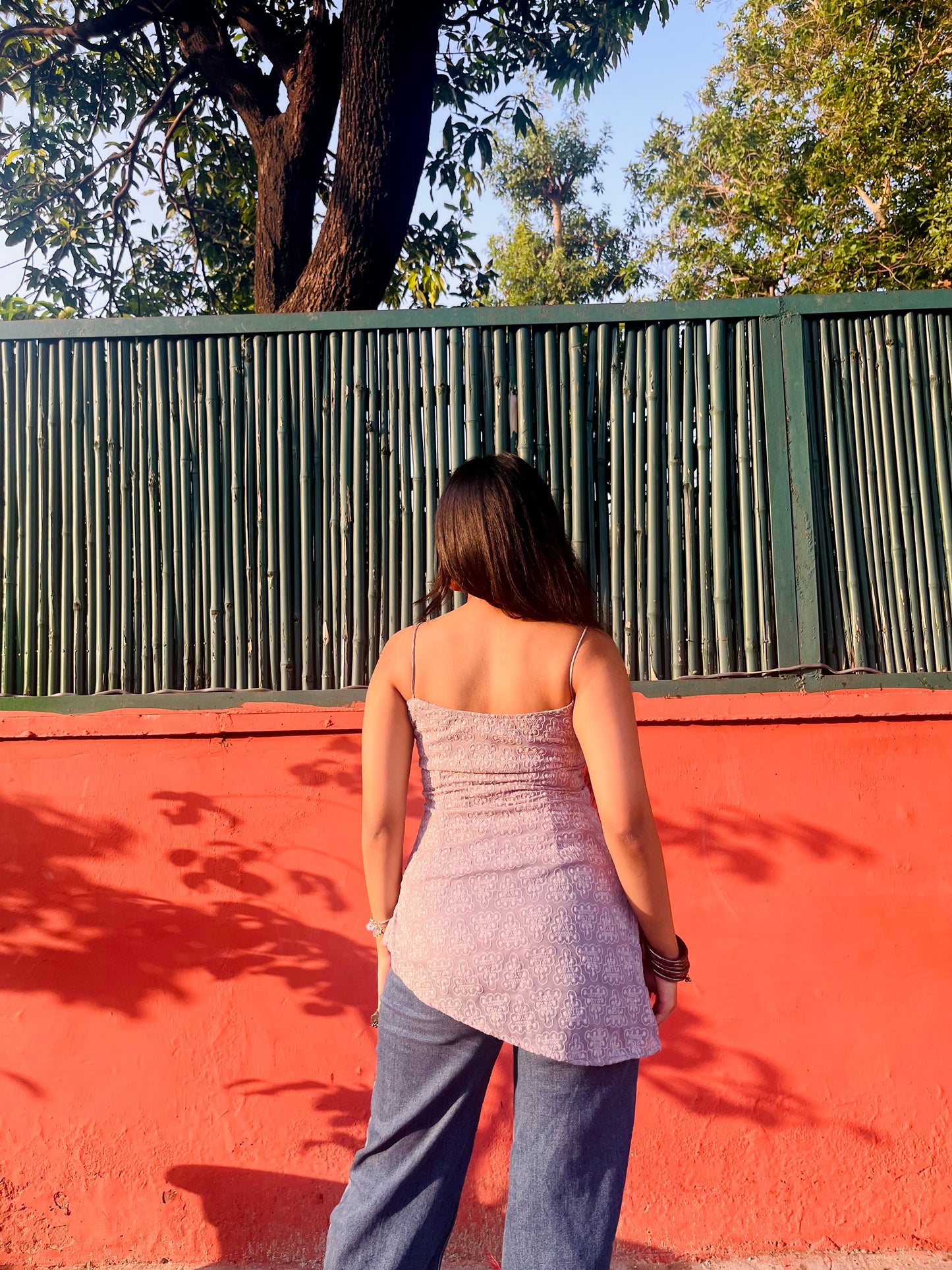 Grey asymmetrical kurti