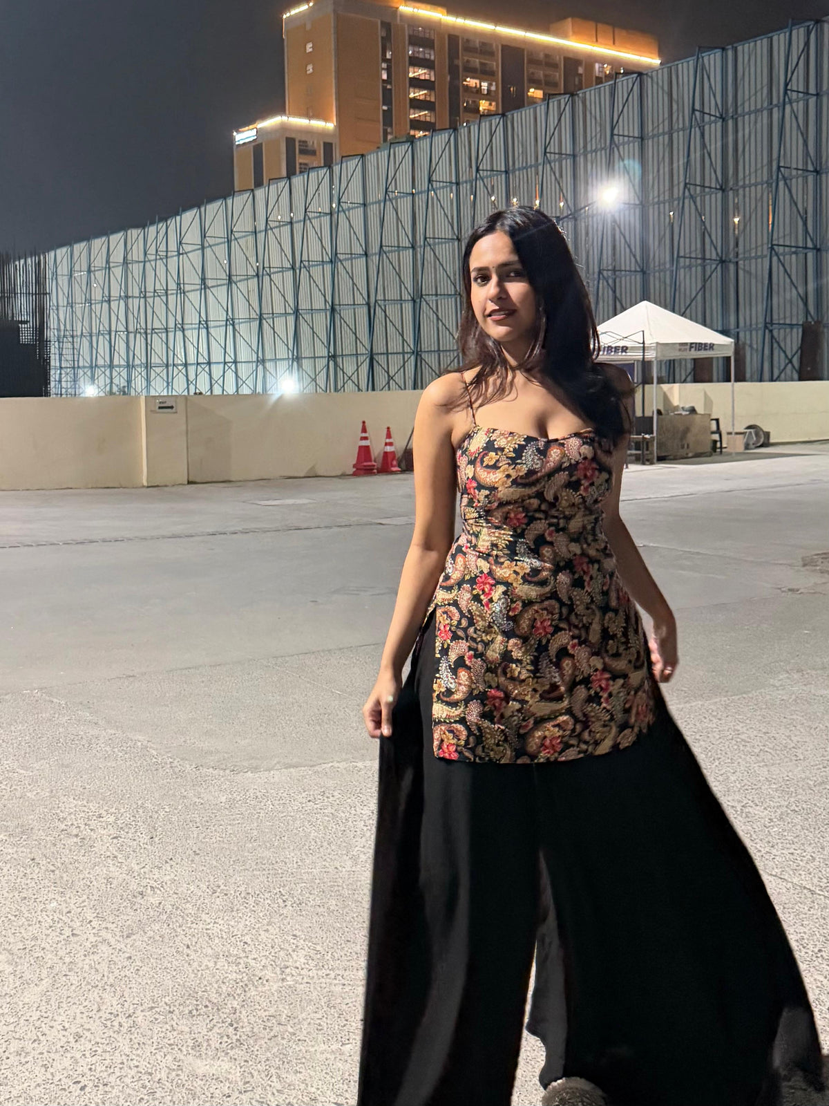 Black sharara set