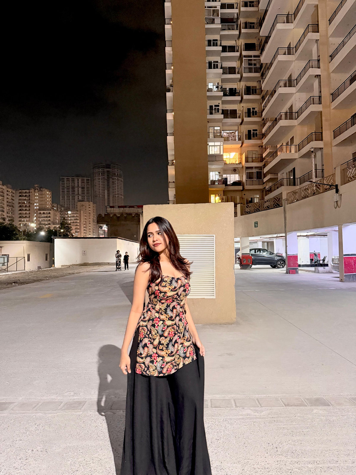 Black sharara set