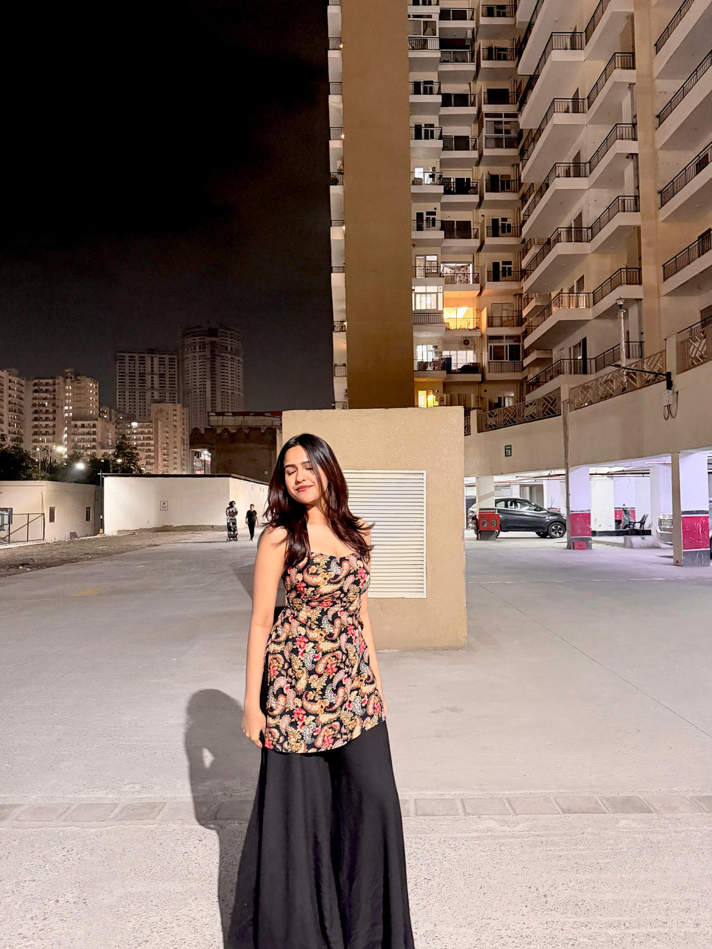 Black sharara set
