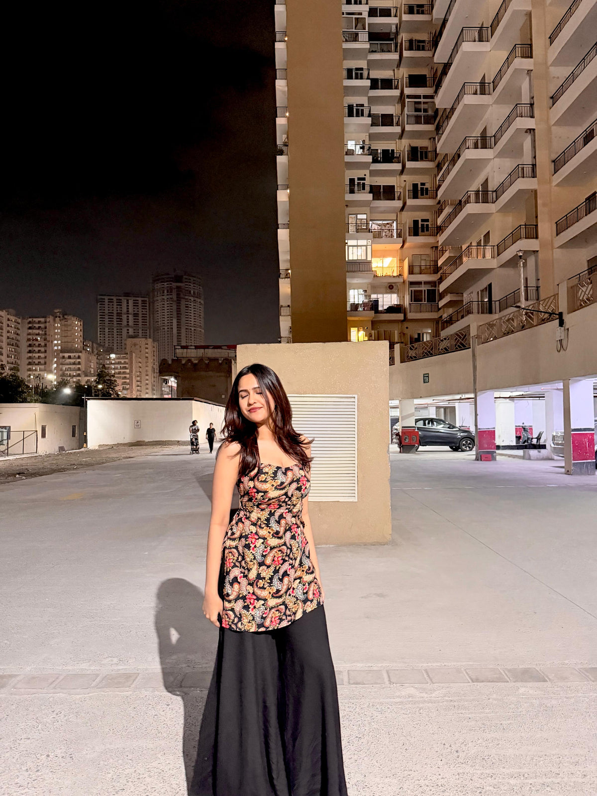 Black sharara set