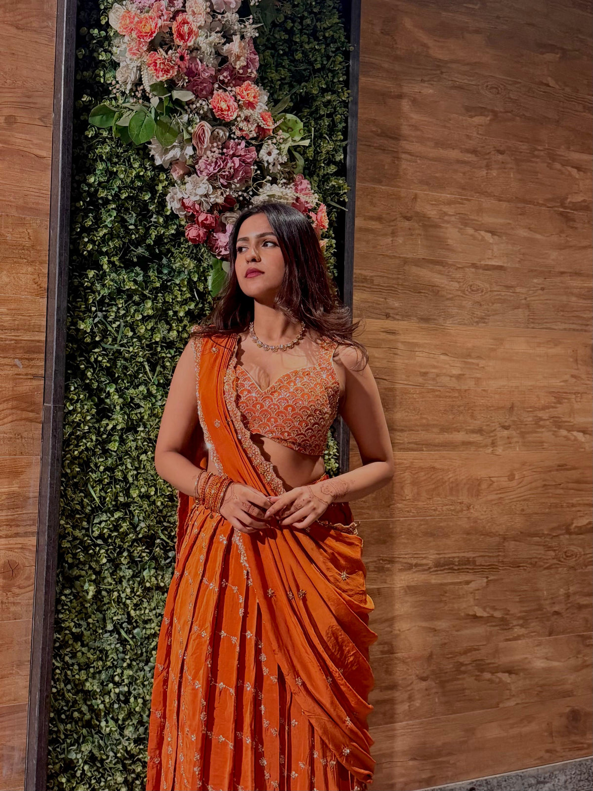 Kesar draped lehenga