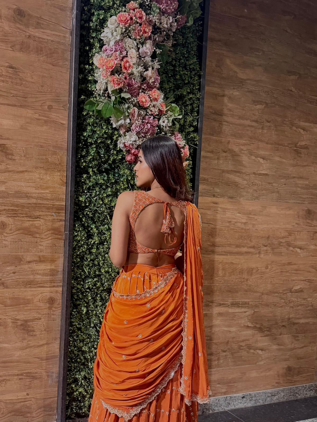 Kesar draped lehenga