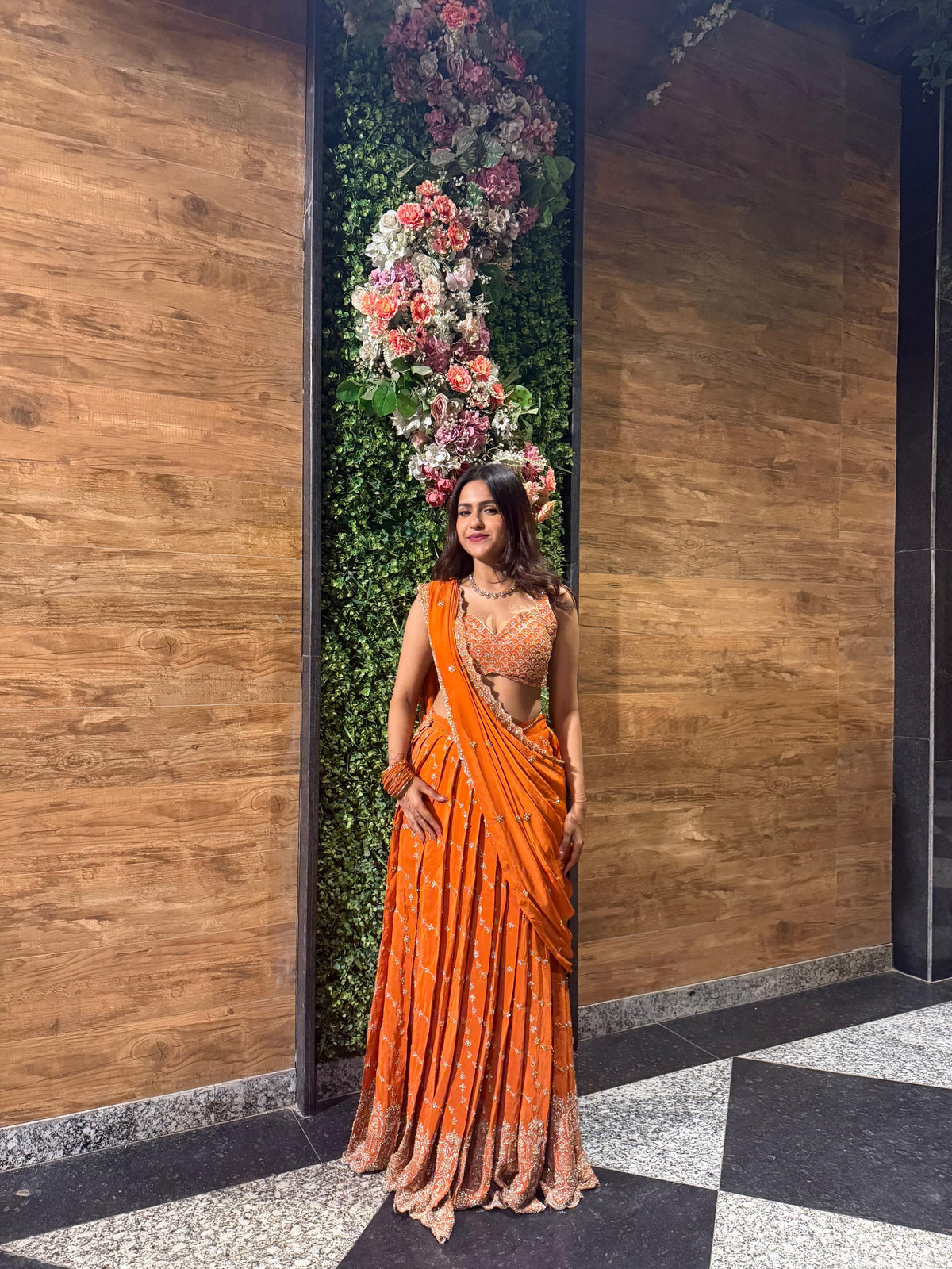 Kesar draped lehenga