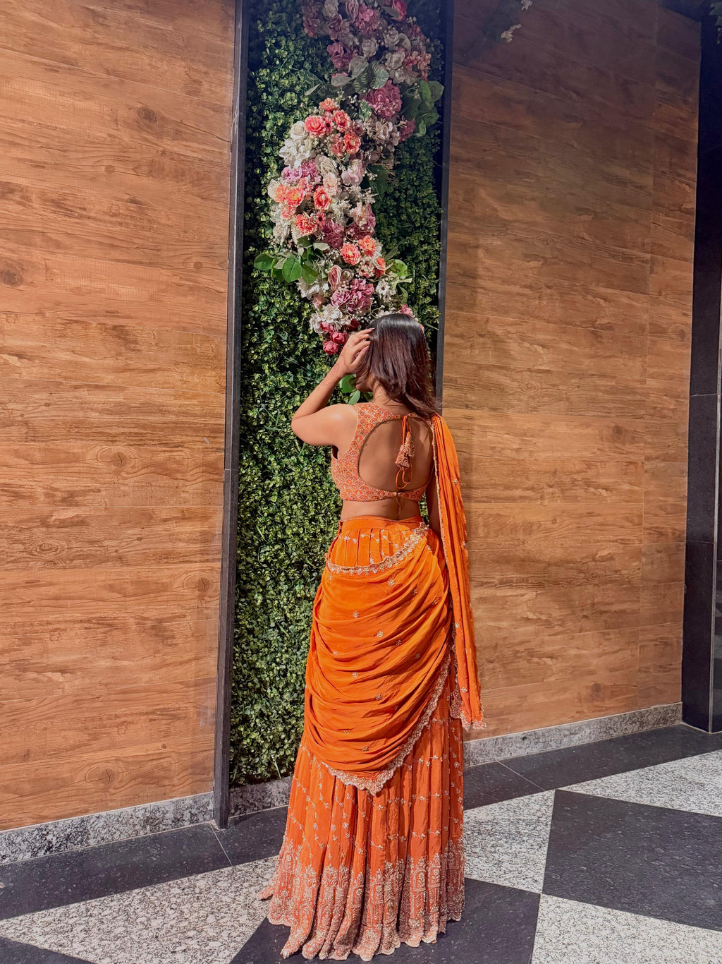 Kesar draped lehenga