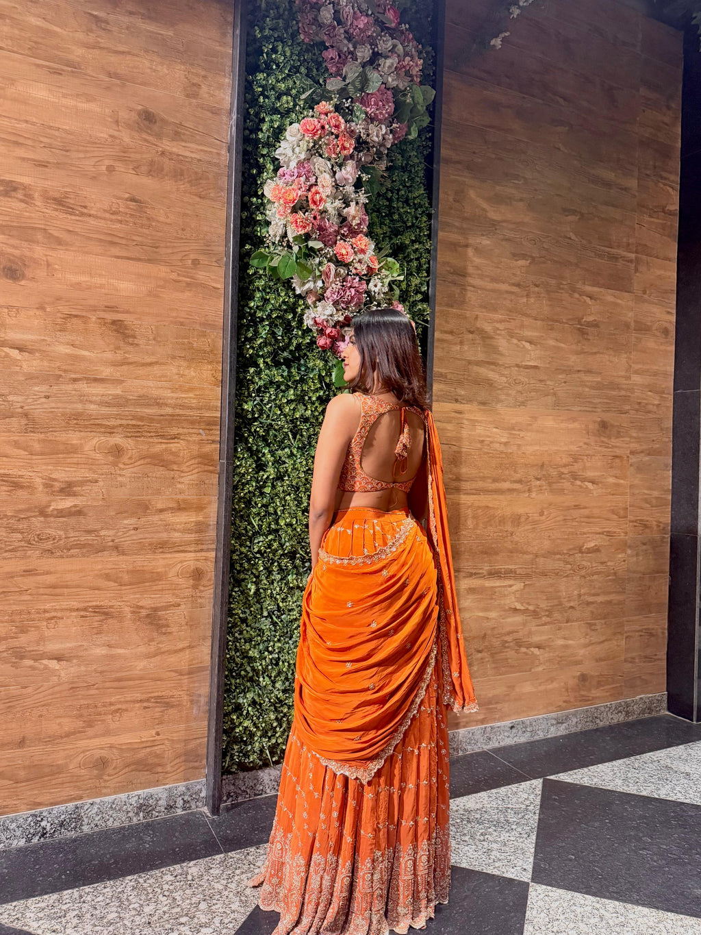 Kesar draped lehenga