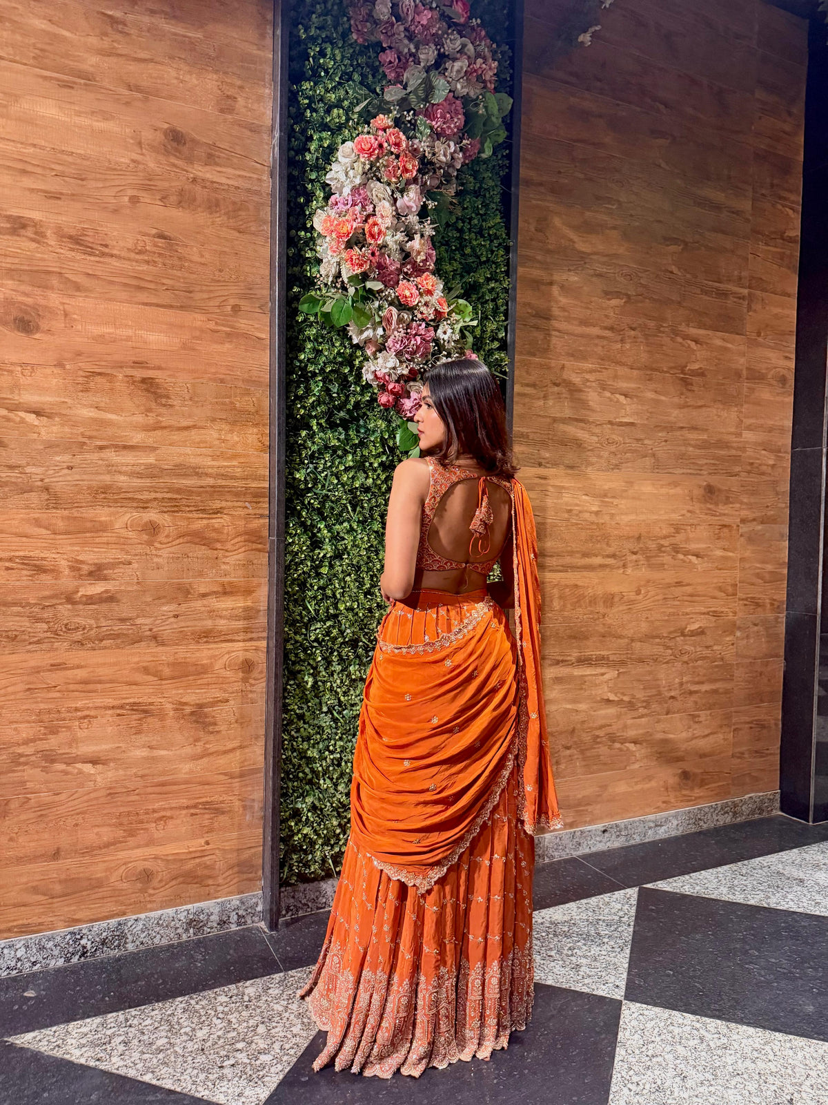 Kesar draped lehenga