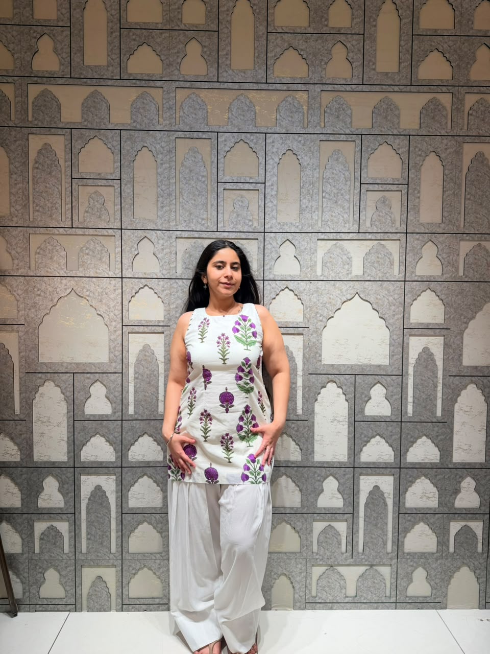 Jamuni floral farshi set