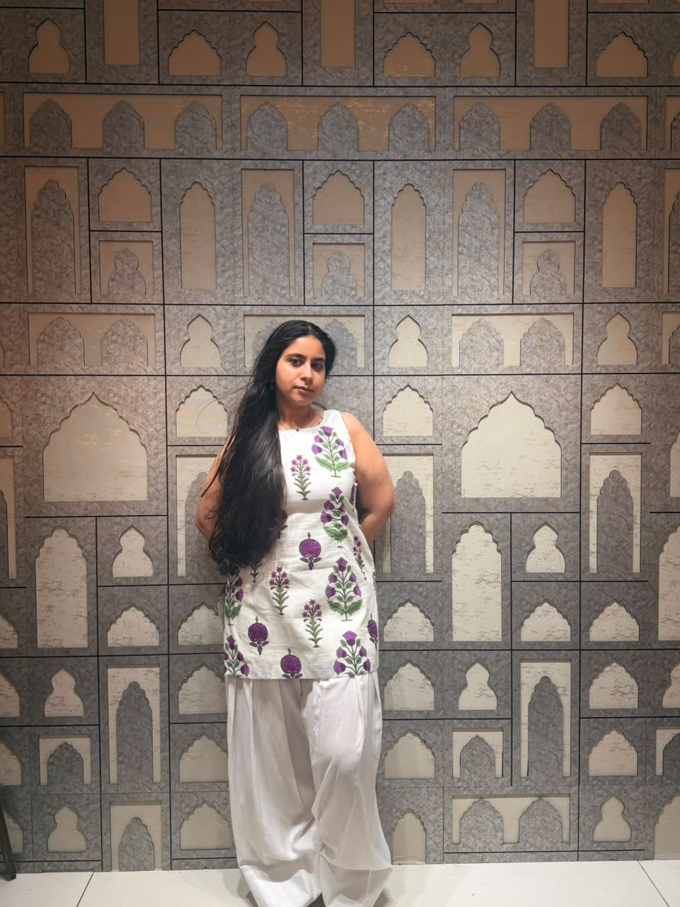 Jamuni floral farshi set