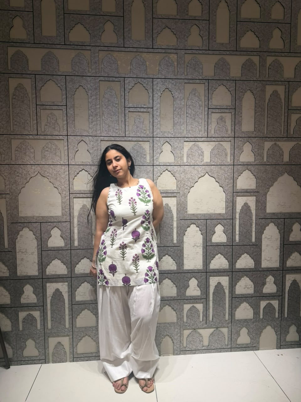 Jamuni floral farshi set